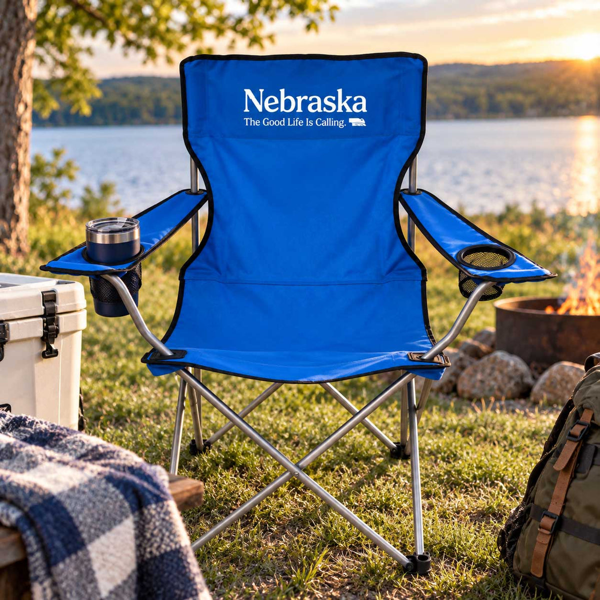 Nebraska Lawn Chair With Carry Bag | Nebraska Department of Economic Development