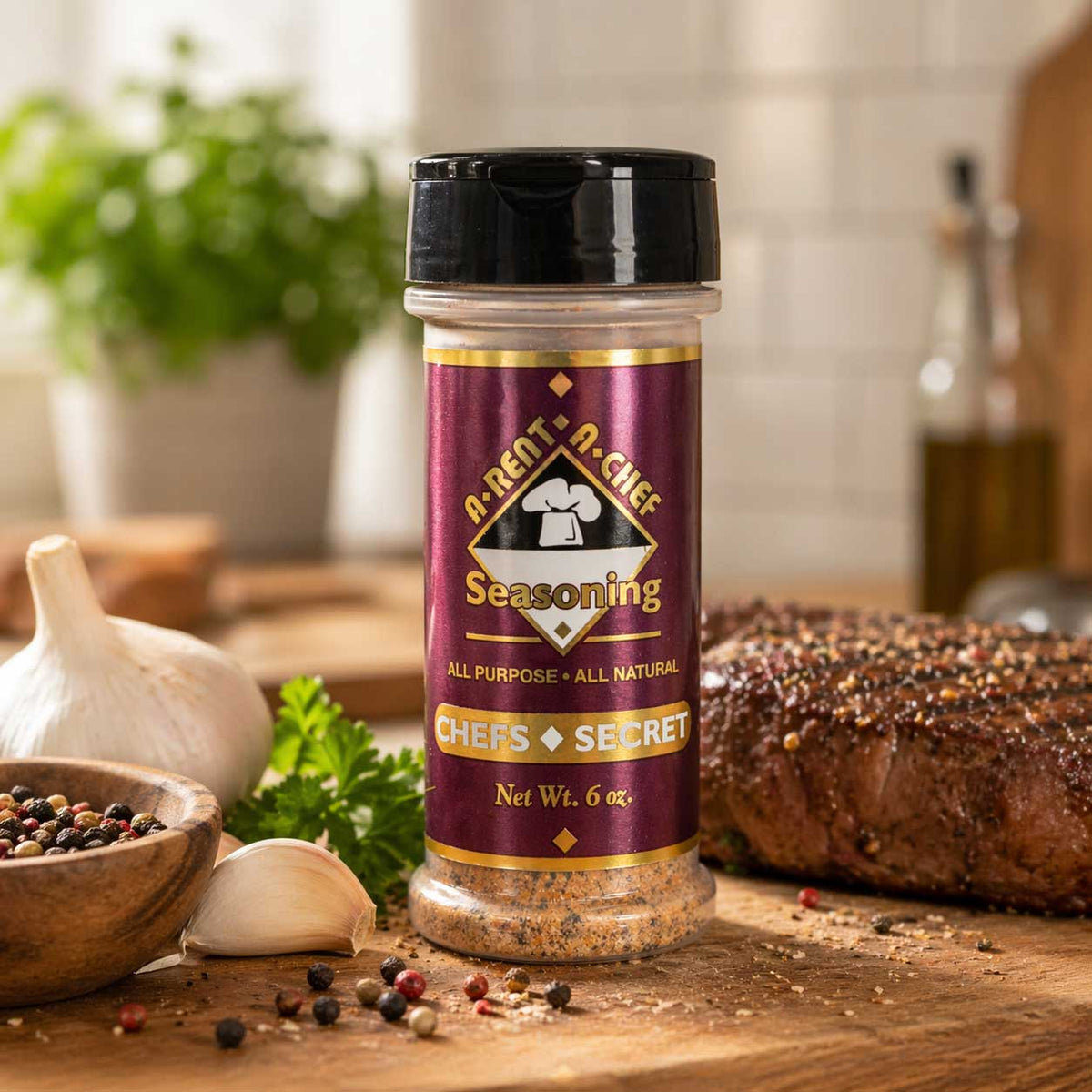A-Rent-A-Chef All-Purpose Seasoning Trio Pack | Reduced Sodium, Chipotle, Chef’s Secret | A-Rent-A-Chef
