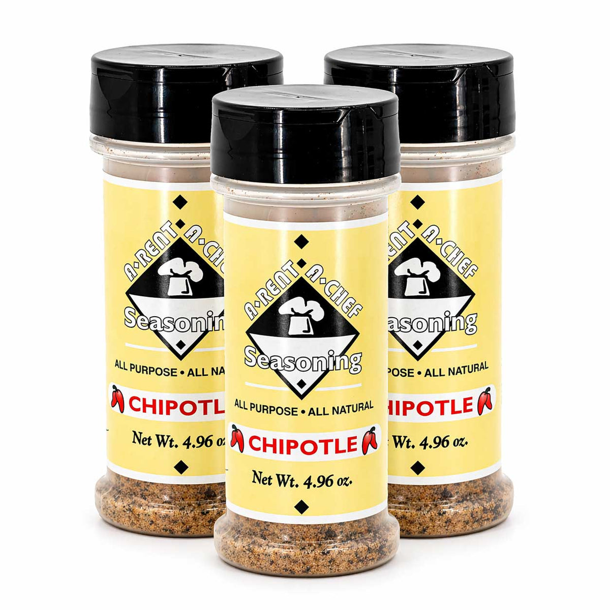 Chipotle All Purpose Seasoning | Pack of 3 | 4.96 oz | Gluten Free | A-Rent-A-Chef