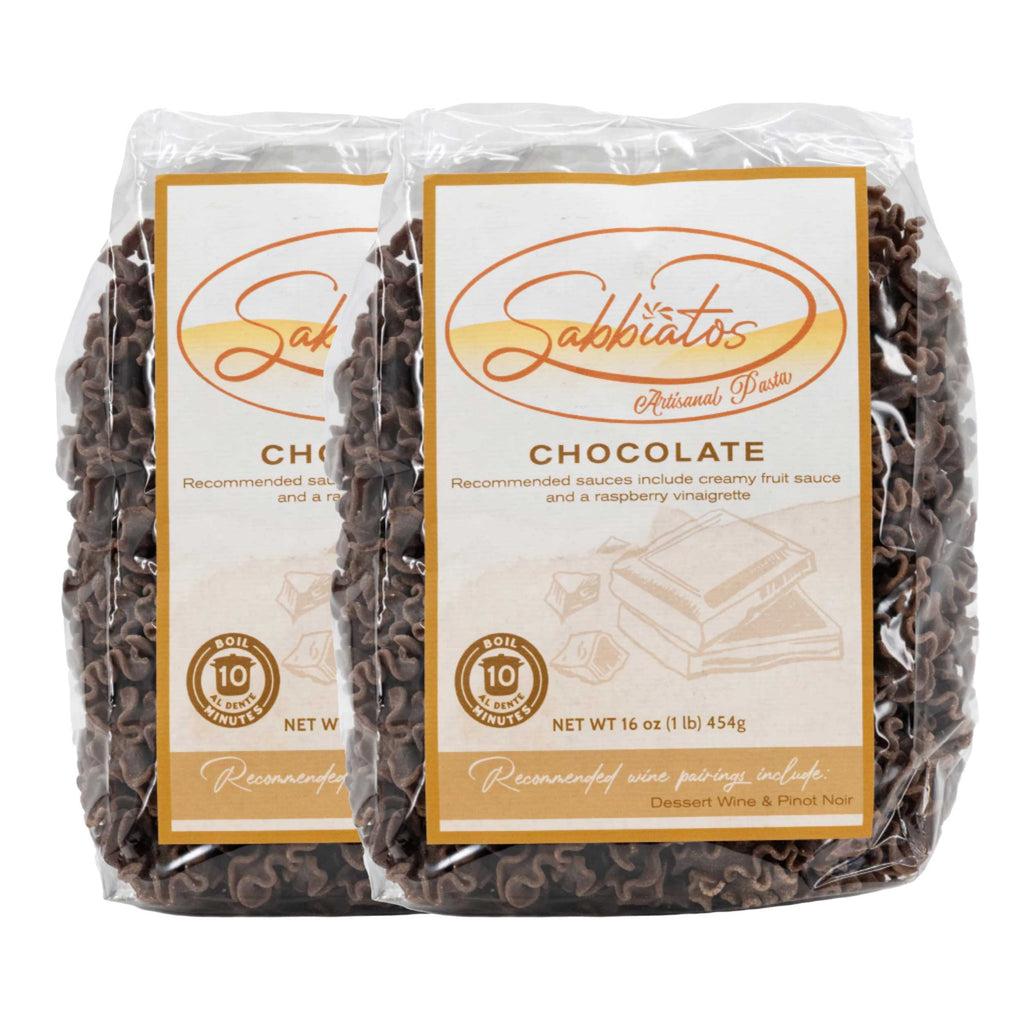 Chocolate Noodles | Gigli | 16 oz | Pack of 2 | Sabbiatos