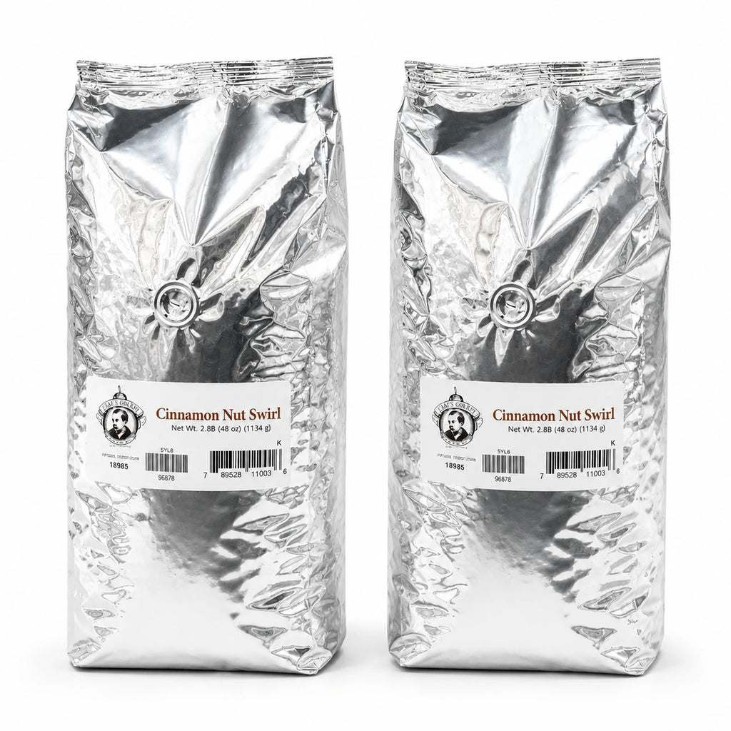 Pear's Cinnamon Nut Swirl Whole Bean Coffee | Pack of 2 | 2.5 lb | Brenmar