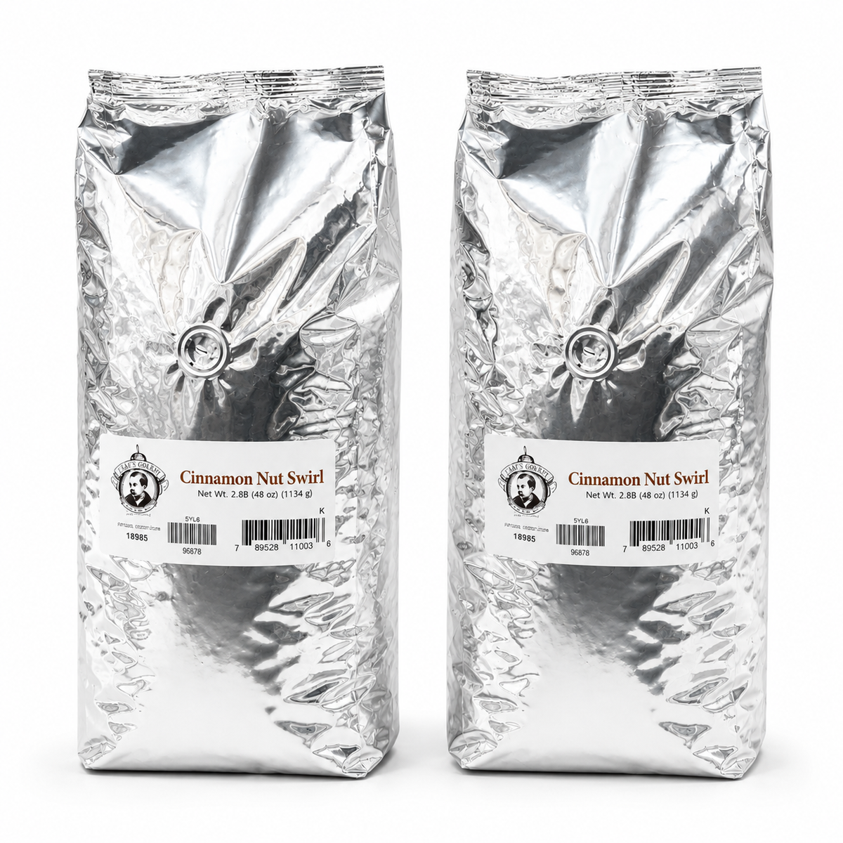 Pear's Cinnamon Nut Swirl Whole Bean Coffee | Pack of 2 | 2.5 lb | Brenmar