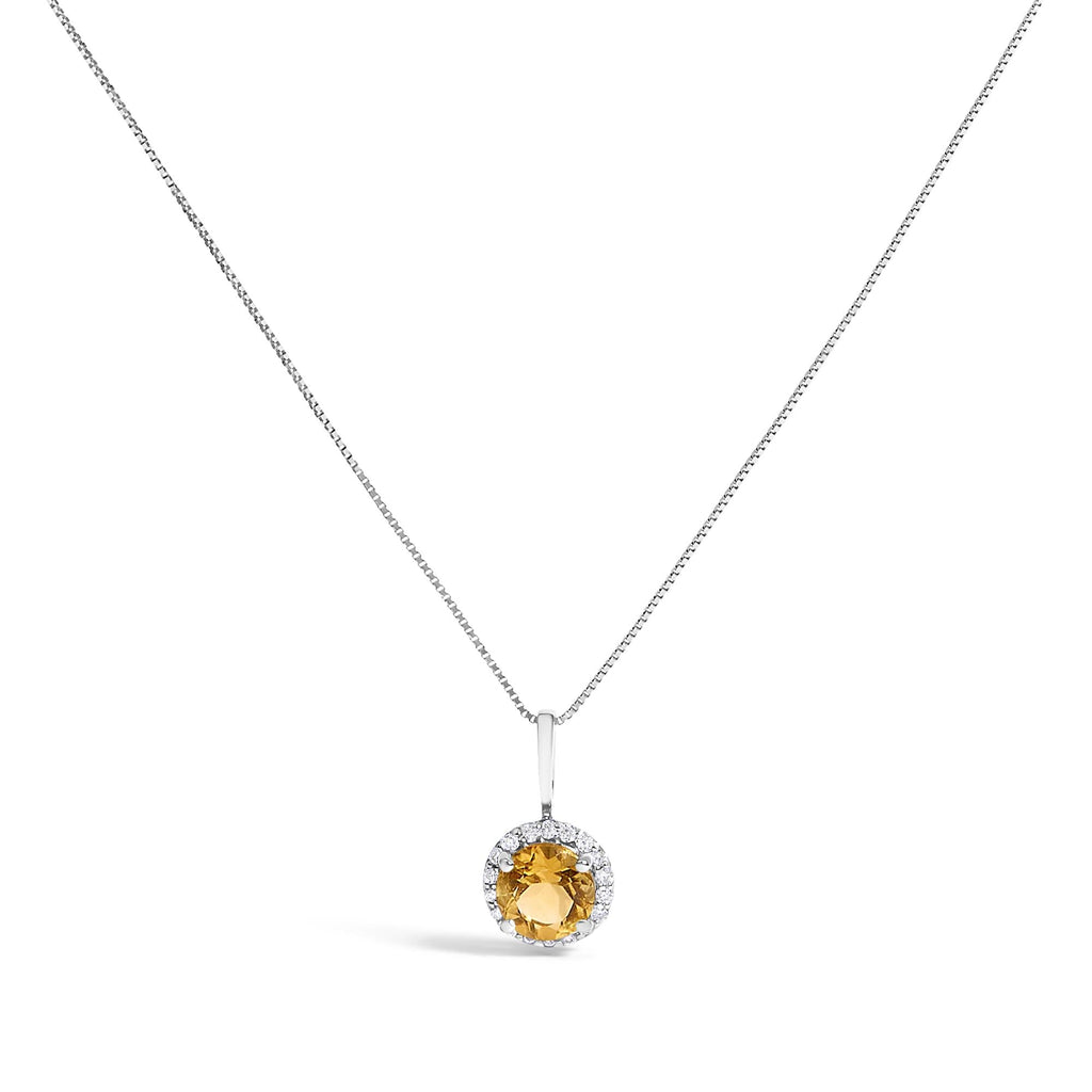 10K Gold Gemstone and 3/8 Cttw Diamond Halo Jewelry Set (Earrings, Pendant & Ring)