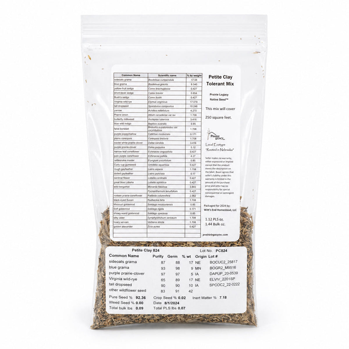 Petite Nebraska Wildflower Seed Mix Bundle  | 1.44 oz | Prairie Legacy Inc.