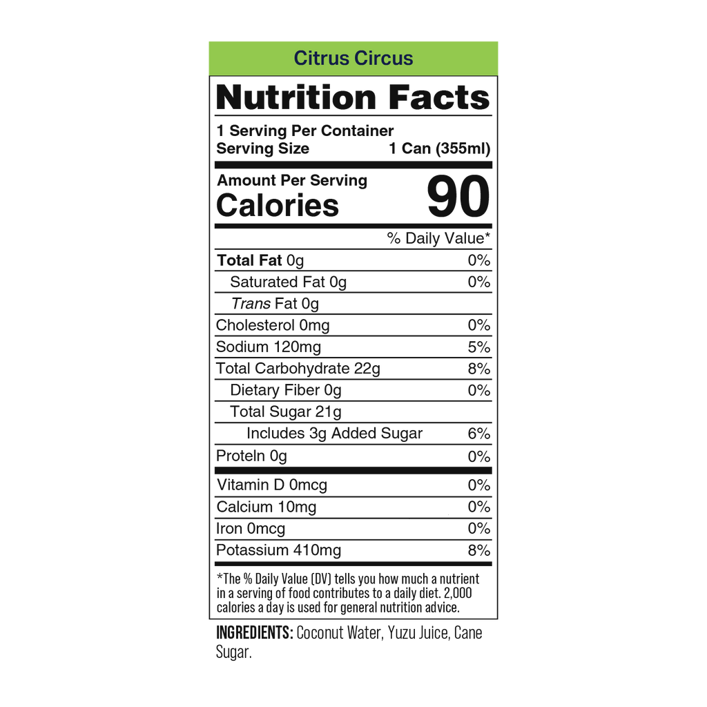 Coaqua Citrus Circus Coconut Water