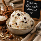 Coconut Chocolate Almond Ice Cream | Pack of 4 | One Pint | Gluten Free | Shipping Included | eCreamery
