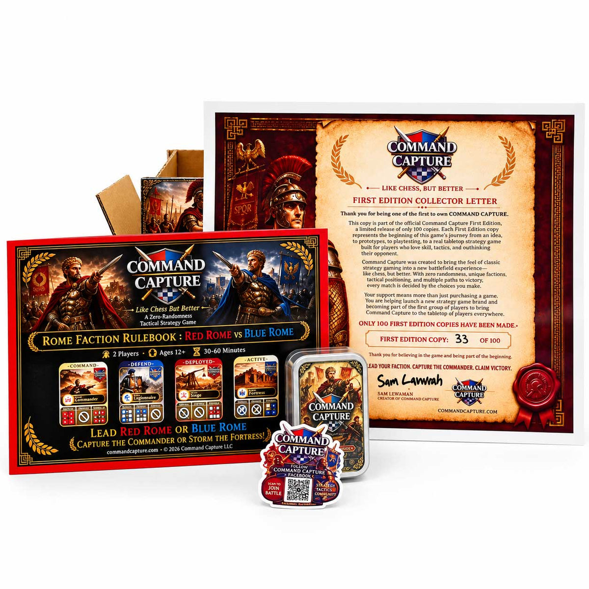 Command Capture Tactical Strategy Game Starter Pack | Command Capture LLC