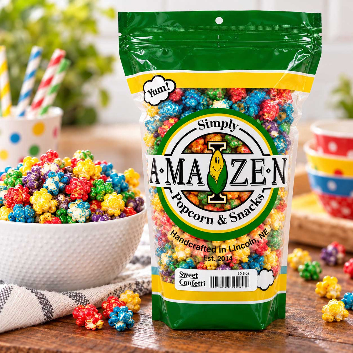 Simply A-Maize-N Sweet Confetti Popcorn | 10.5 oz | Market Reach