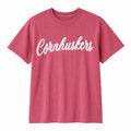 Cornhuskers Sewn Appliqué Scroll Red Licensed Women's Shirt | Multiple Sizes | H.Flynn Designs