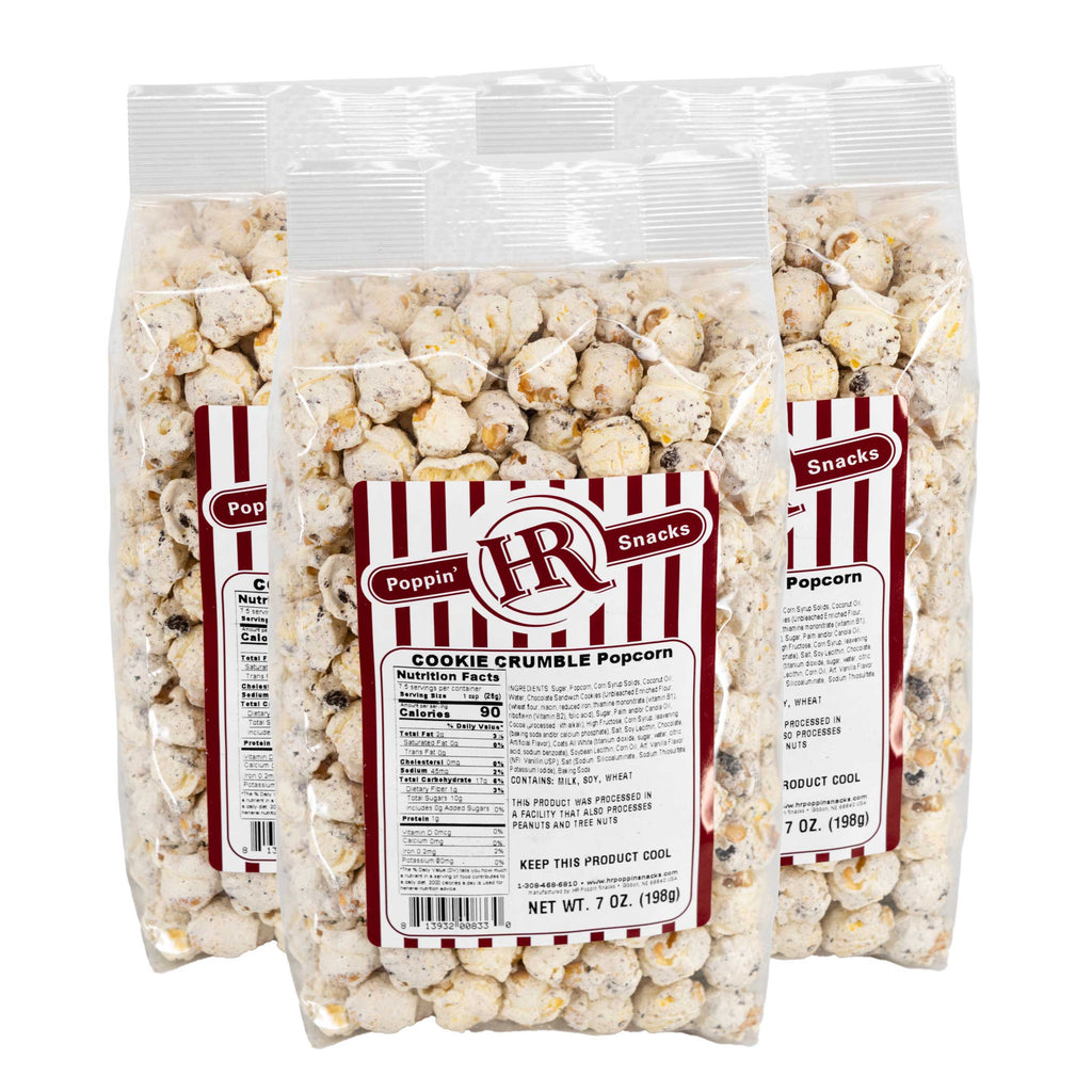 Cookie Crumble Popcorn | Pack of 3 | 7 oz | HR Poppin' Snacks