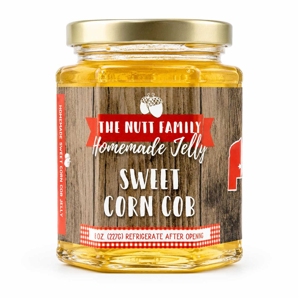 Sweet Corn Cob Jelly | Pack of 3 | 9 oz | Nutt Family Jams & Jellies