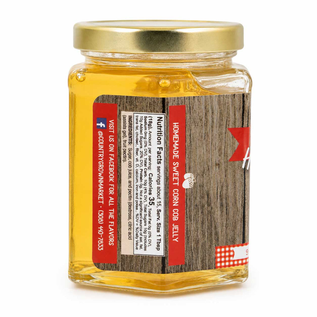 Sweet Corn Cob Jelly | 9 oz | Nutt Family Jams & Jellies