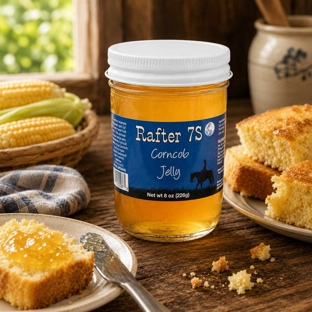 SALE PAST DATED | Corncob Jelly | 8 oz | Rafter 7S