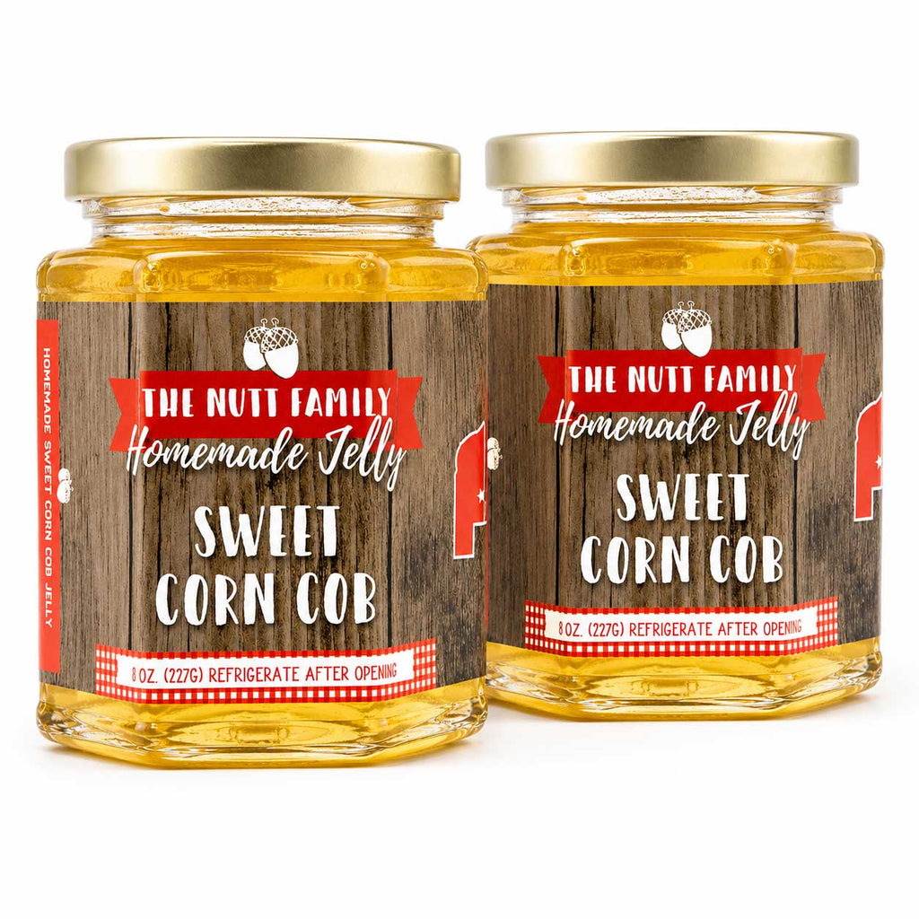 Sweet Corn Cob Jelly | Pack of 2 | 9 oz | Nutt Family Jams & Jellies