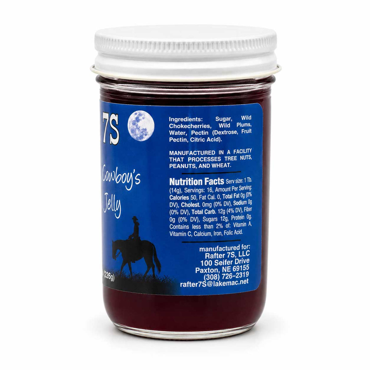 Sandhill Cowboy's Wild Plum and Chokecherry Jelly | Pack of 3 | 8 oz | Rafter 7S
