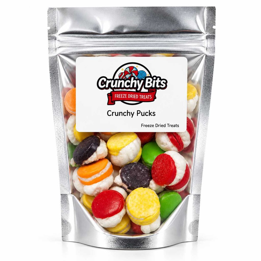 Crunchy Pucks Freeze-Dried Candy | Crunchy Bits Candy