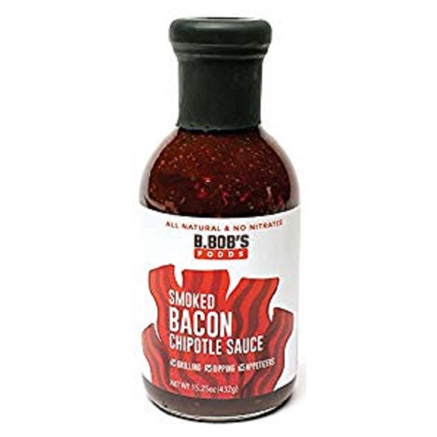 B.bob's Smoked Bacon Chipotle Sauce - 15.25 oz. (Case of 6)
