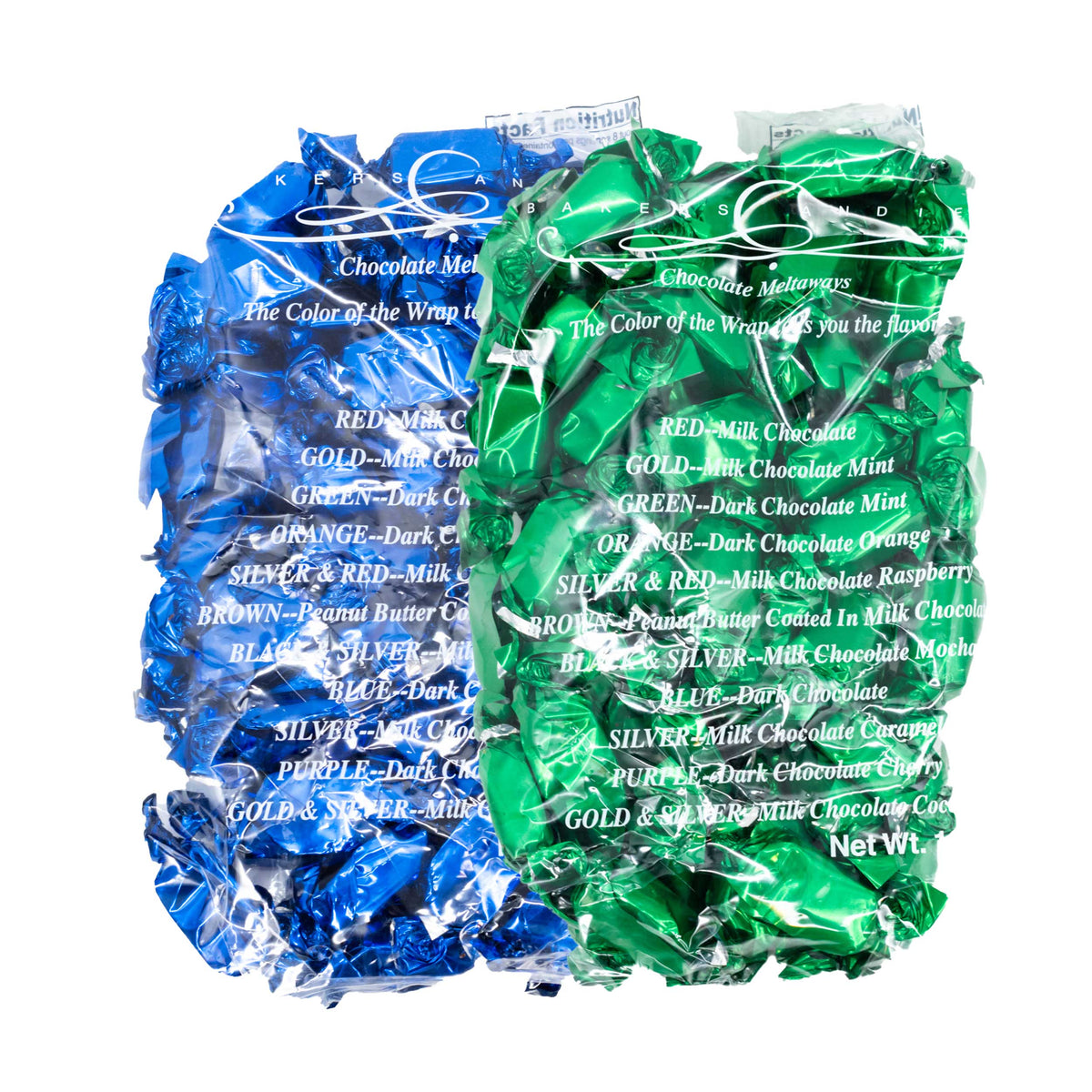 Meltaway Dark Chocolate & Mint Chocolates | 1 lb Each | Baker's Candies