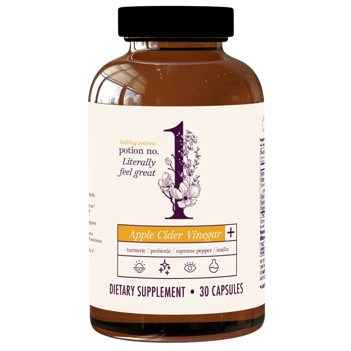 Ladybug Potions Feel Gr8 ACV Plus Supplement, 30 ct