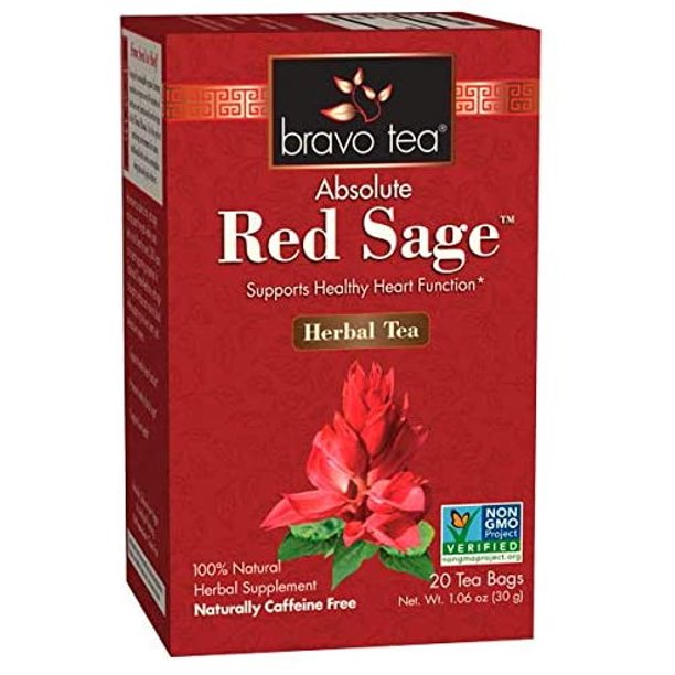 Bravo Teas & Herbs Red Sage Root Tea, 20 ct