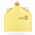 New Homeowner Housewarming Envelope Letter Box Glass Christmas Ornament