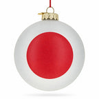 Japan Flag Travel Souvenir Kimono Torii Glass Ball Christmas Ornament