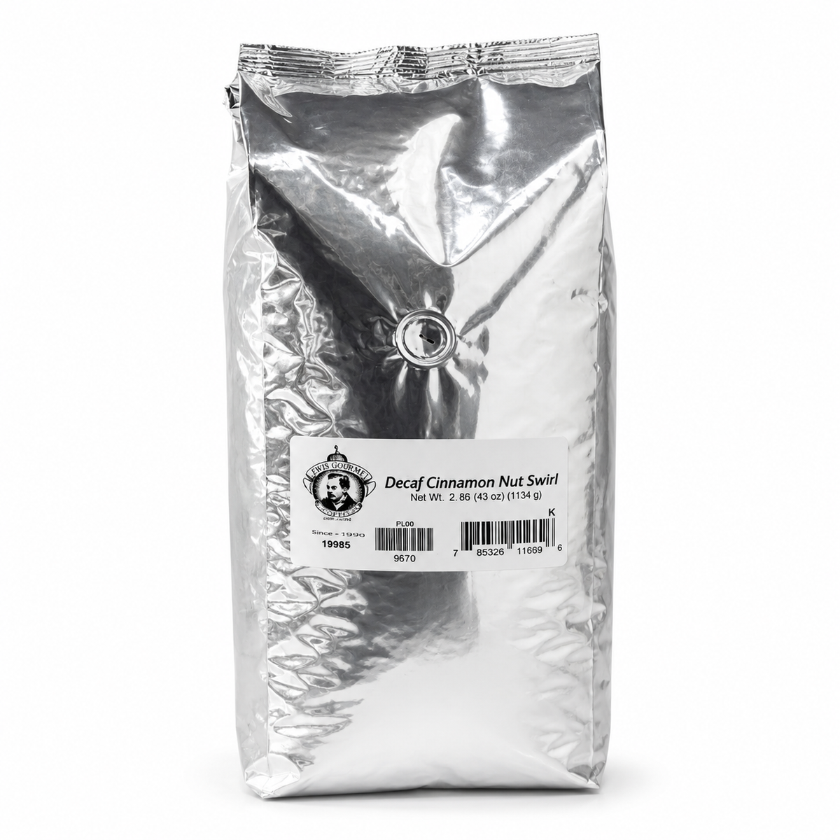 Pear's Cinnamon Nut Swirl Decaffeinated Whole Bean Coffee | 2.5 lb | Brenmar