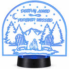 Inspirational LED Lighted Plaque | Deeply Loved Forever Missed | Glowing Creation