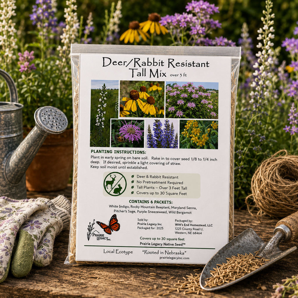 Deer & Rabbit Resistent Wildflower Bundle | Tall & Short Mini Mixes | Prairie Legacy Inc.