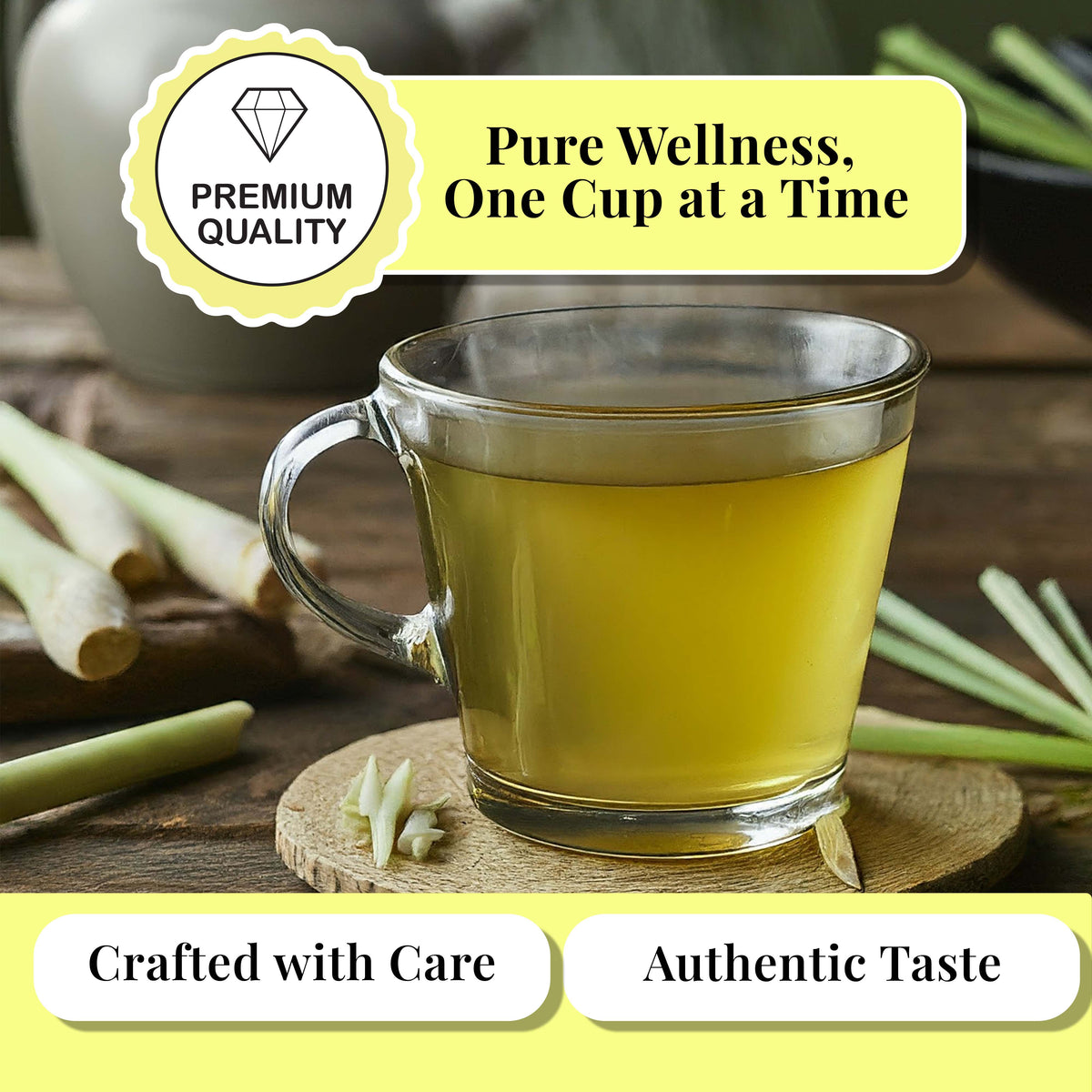 50 Lemongrass Tea Bags, Te De Limon, 100% Natural, Premium Lemon Grass Tea, Relaxing & Calming, Non-GMO, Caffeine-Free. by Akshit.