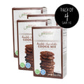 Gluten Free Double Chocolate Cookie Mix | Pack of 4 | 16 oz | Heartland Gourmet
