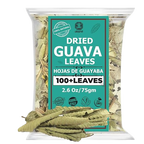 Akshit Dried Guava Leaves ( Hojas De Guayaba ) - 2.6 oz | Pure Guava Leaf for Tea | Feuilles de goyave | Caffeine free, Non GMO, Gluten-free, bio Akshit