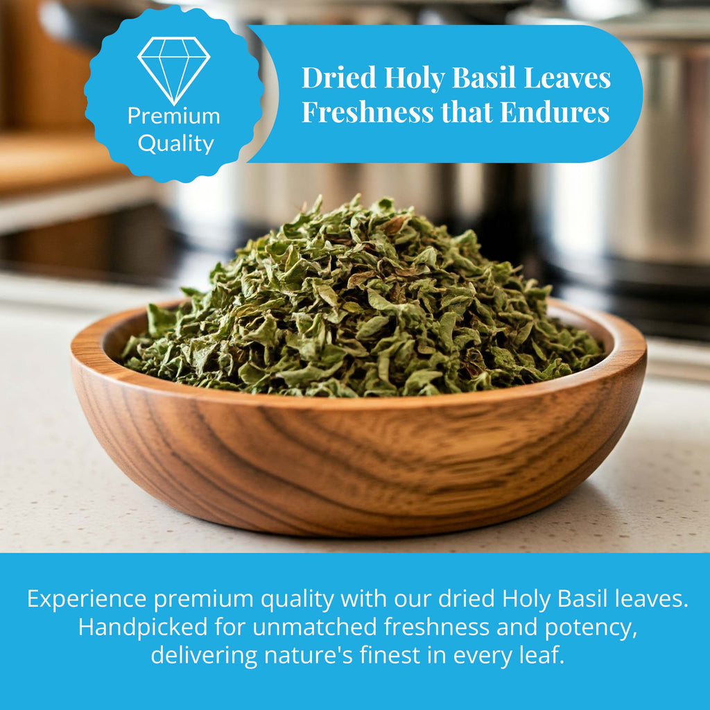 Dried Holy Basil Leaves 2.6 oz | Tulsi Tea | Akshit