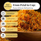 Dried Marigold Calendula flowers, Calendula Tea, 2.6oz I Calendula Officinalis | Caléndula pétalos I Akshit Pétales de Souci Bio | Flor De Calendula