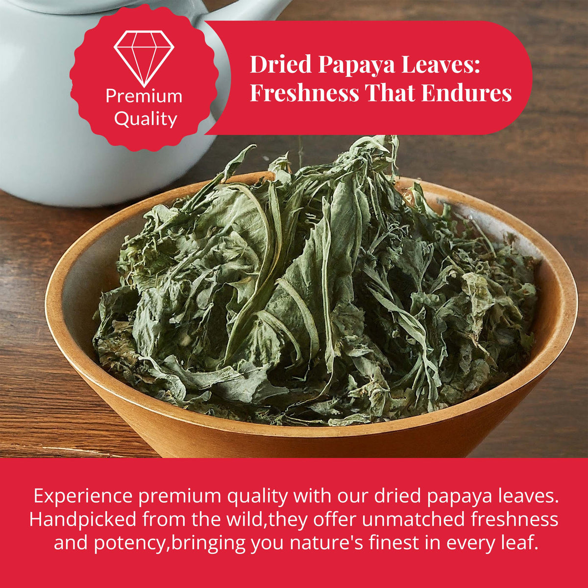 Dried Papaya Leaves 2.6 oz – Loose Leaf Herbal Tea | Akshit