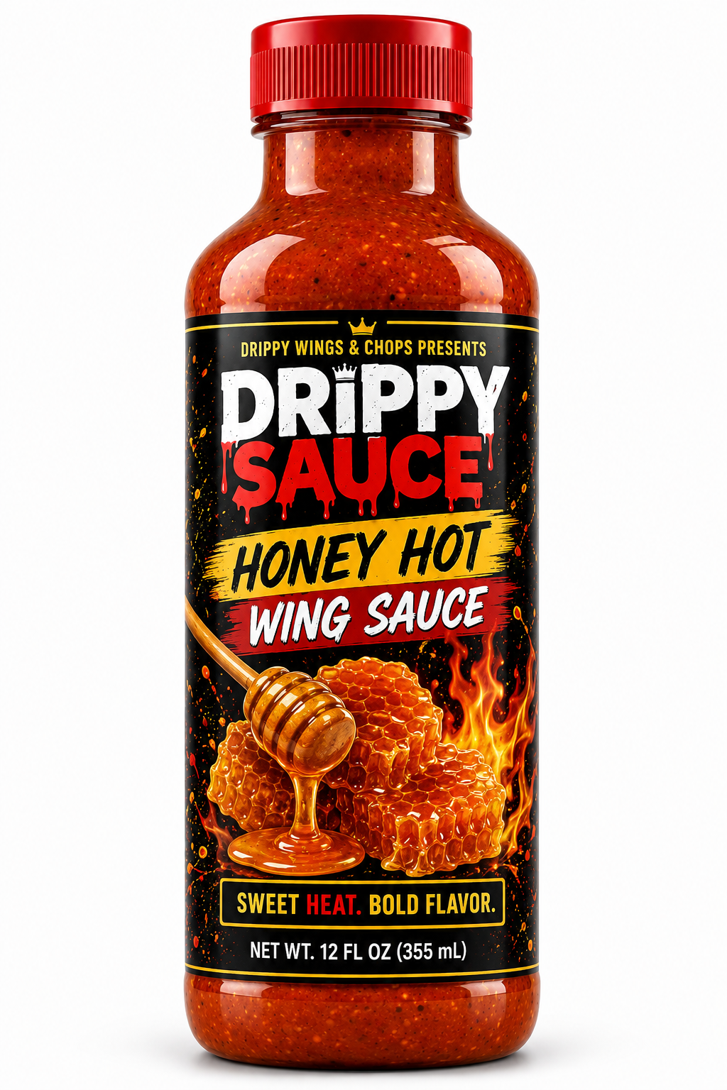 Drippy Hot Honey — 12 oz (340 g) Bottles & Multipacks