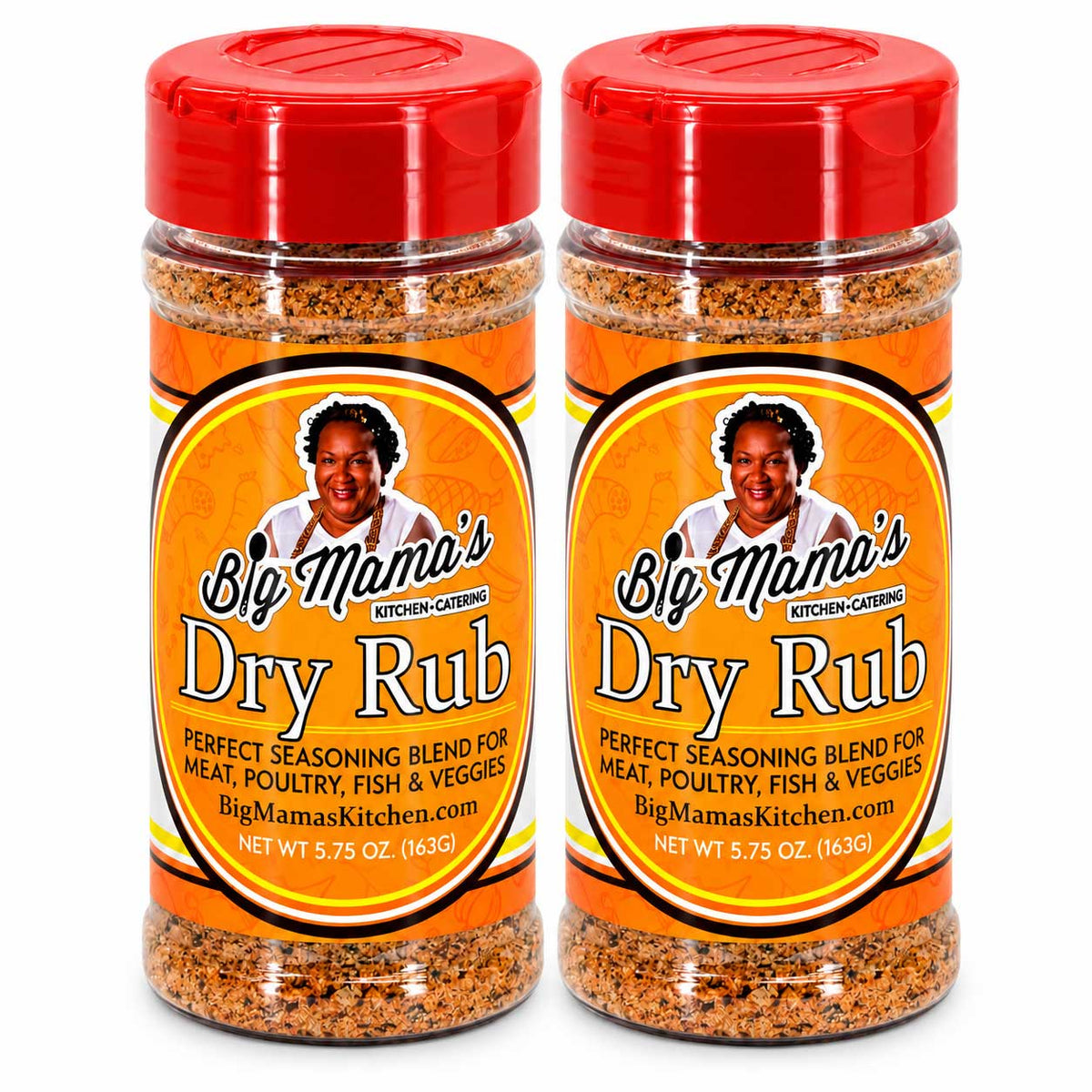 Big Mama's Dry Rub | Pack of 2 | 5.75 oz | Big Mama's Kitchen & Catering