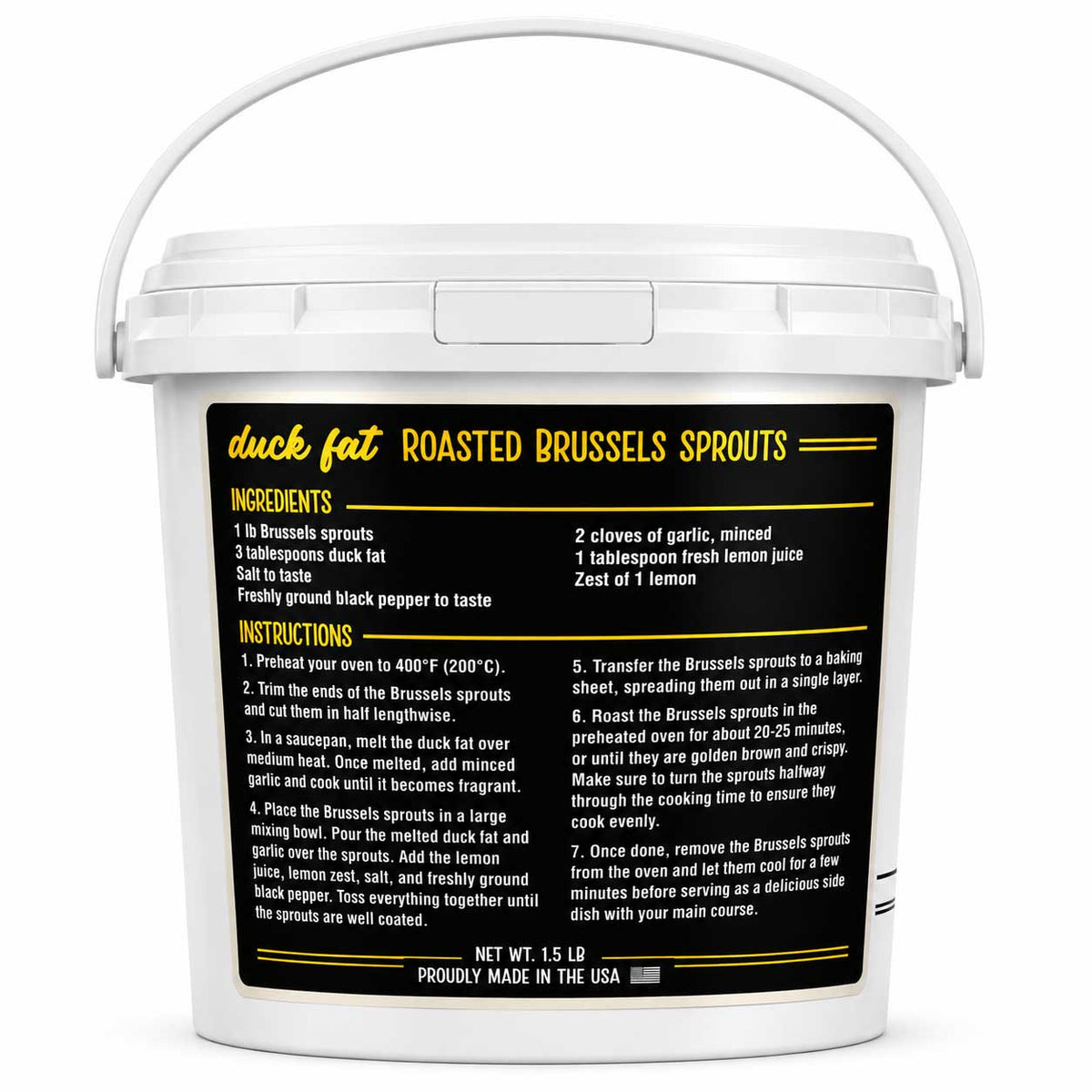 Rendered Duck Fat | 1.5 lb | Gluten Free & Non-GMO | Cornhusker Kitchen