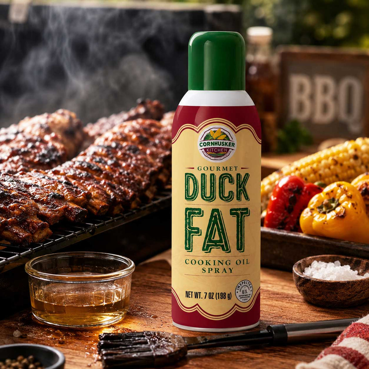 Duck Fat Bundle | Duck Fat Tub & Duck Fat Spray | Cornhusker Kitchen