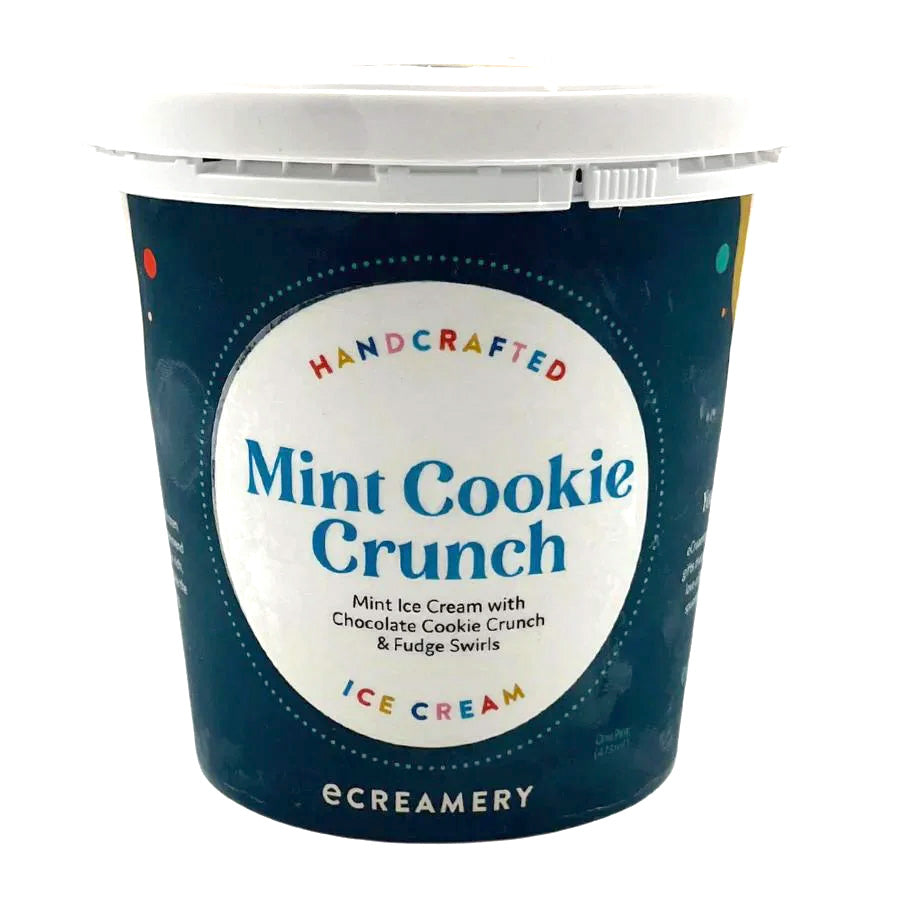 Mint Cookie Crunch Ice Cream | Pack of 4 | One Pint | Shipping Included | eCreamery