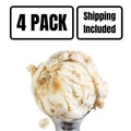 Butter Brickle Ice Cream | Pack of 4 | One Pint | Gluten Free | Shipping Included | eCreamery