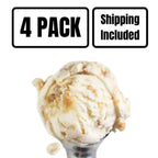 Butter Brickle Ice Cream | Pack of 4 | One Pint | Gluten Free | Shipping Included | eCreamery