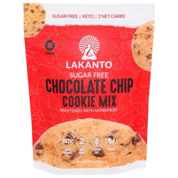 Lakanto Chocolate Chip Sugar Free Mix Cookie - 6.77 Oz (Case of 8)