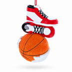 Basketball MVP Dribble Shoot Score Resin Christmas Ornament