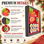 Japanese Sushi Bento Box With Chopsticks Resin Christmas Ornament