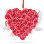 We Do Wedding Doves Bride and Groom Rose Heart Resin Christmas Ornament