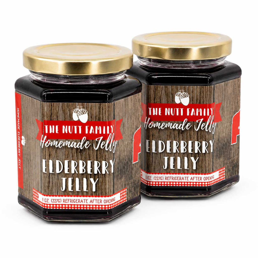 Elderberry Jelly | Pack of 2 | 9 oz | Nutt Family Jams & Jellies