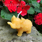 African Elephant Beeswax Candle