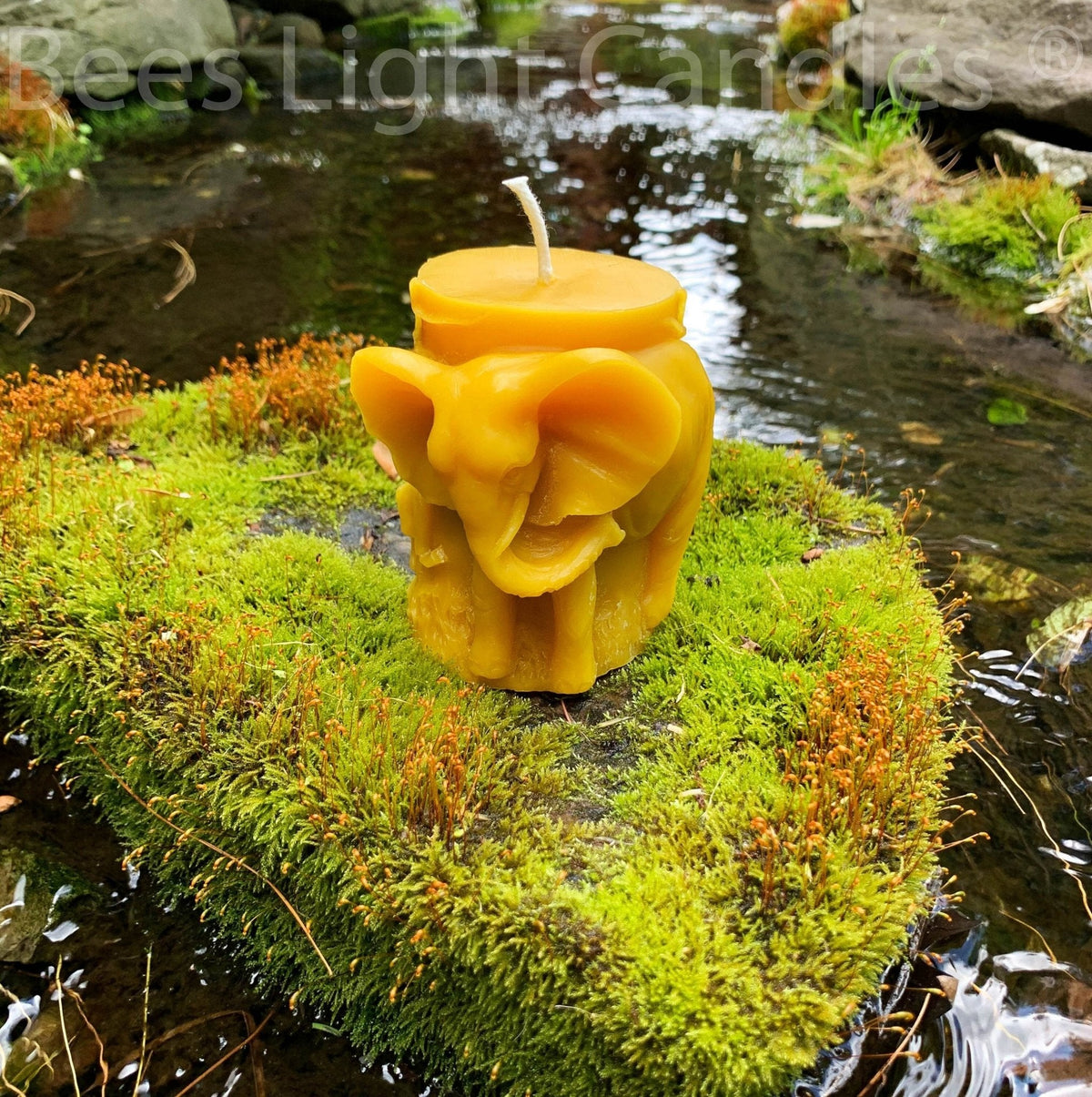 Elephant Beeswax Candle