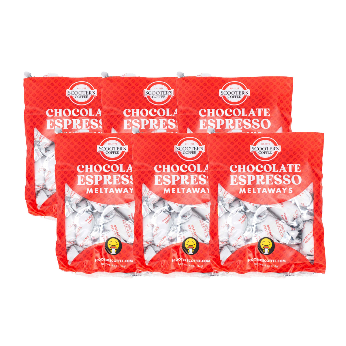 Scooters Espresso Coffee Meltaways | Pack of 6 | 4 oz | Baker's Candies